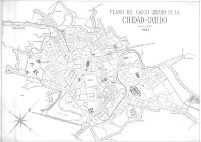 ASI ERA OVIEDO EN 1957